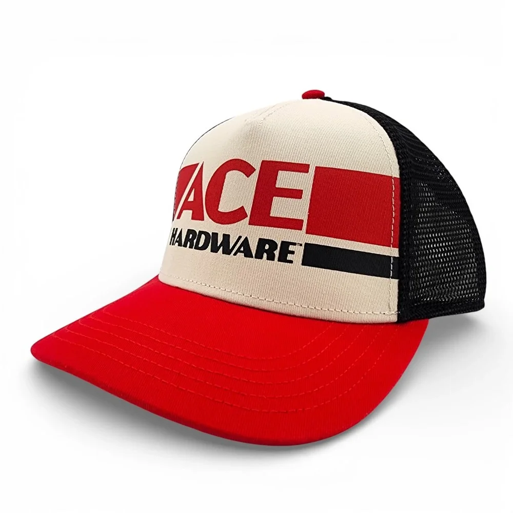 Ace Hardware American Needle Sinclair Hat Natural Red Retro‎ Snapback Cap NEW